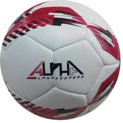 Фото Мяч футбольный AlphaKeepers Hybrid Pro Game №5 white\red 83017C5 со склада магазина СпортЕВ