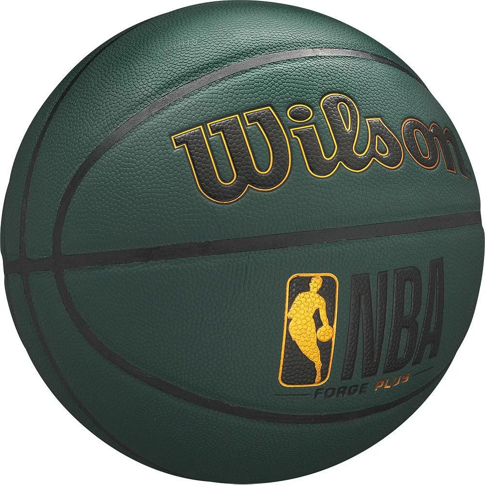 Фото Мяч баскетбольный Wilson NBA Forge Plus размер №7 зеленый WTB8103XB07 со склада магазина СпортЕВ