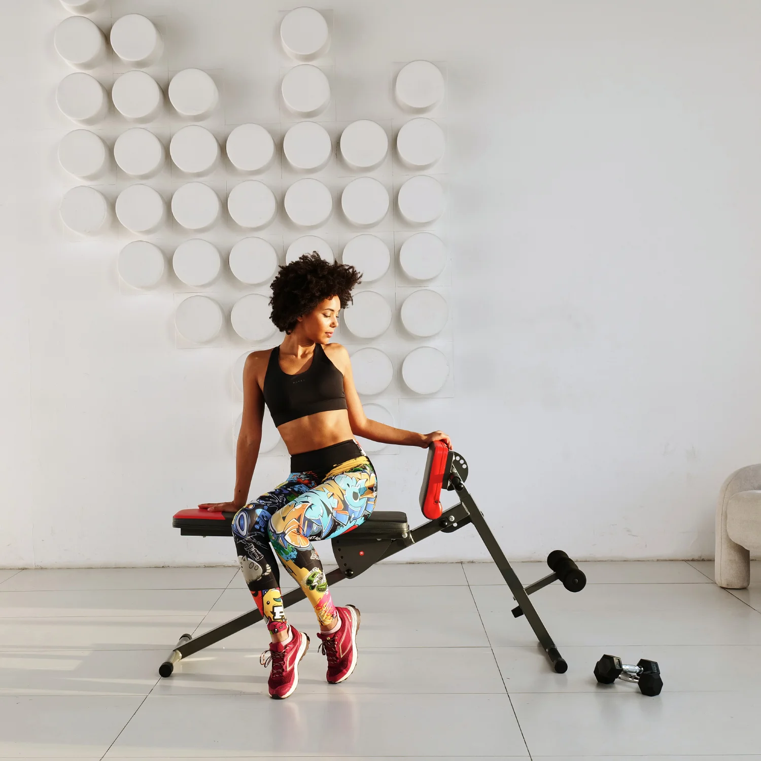 Фото Скамья для пресса/ гиперэкстензия DFC D1107 со склада магазина Спортев