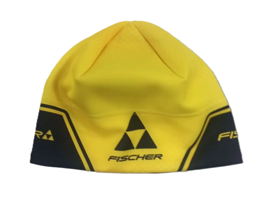 Фото Шапка гоночная с лого Fischer желтый со склада магазина Спортев