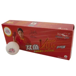 Мяч для настольного тенниса Double Fish 3* V40+ мм ITTF Appr (1 шт) белый V111F10 Мяч для настольного тенниса Double Fish 3* V40+ мм ITTF Appr (1 шт) белый V111F10
