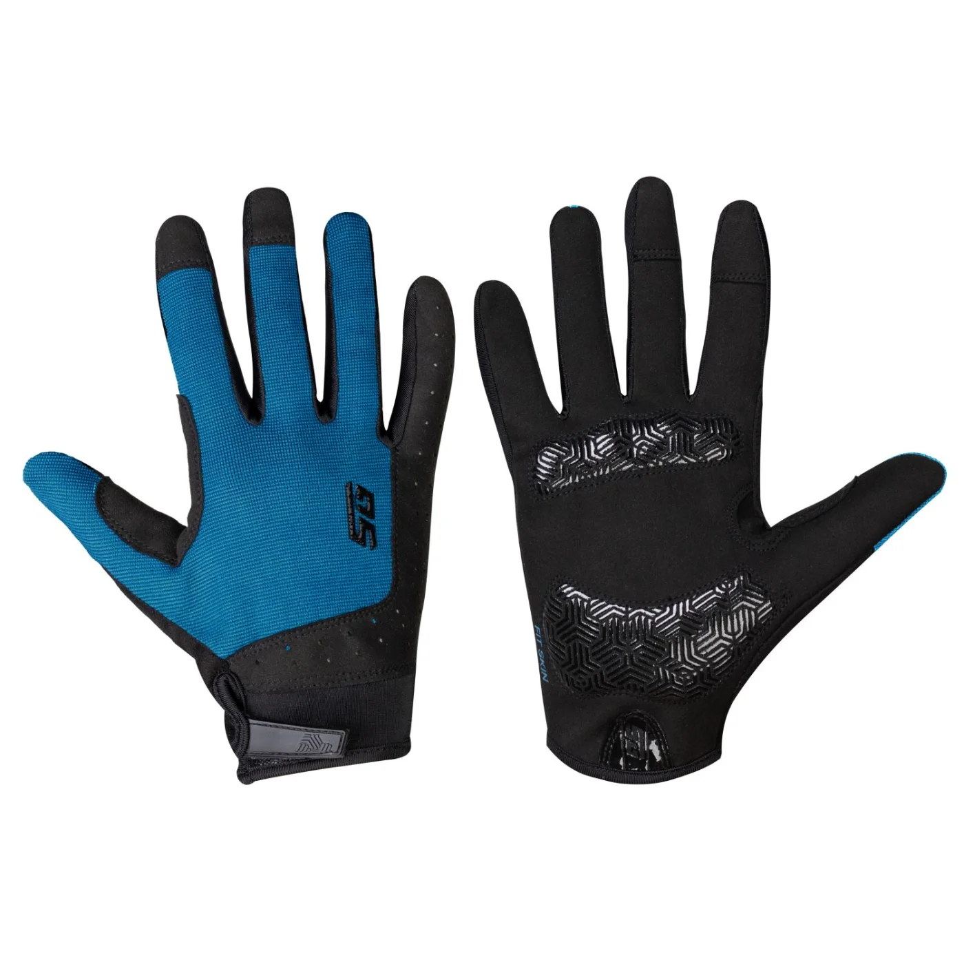 Фото Перчатки STG Fit Skin полноразмерные синий/черный Х10849 со склада магазина Спортев
