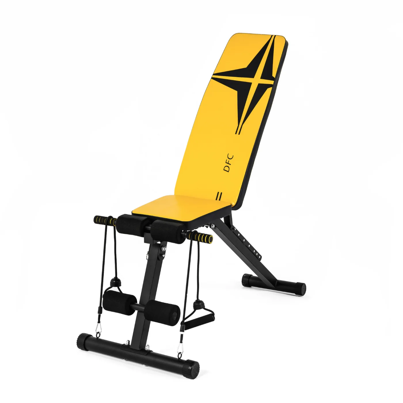 Фото Скамья универсальная с эспандерами DFC D008Y со склада магазина Спортев