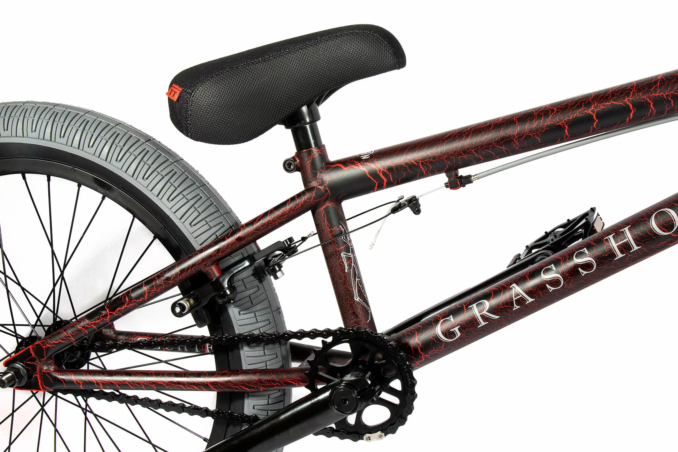 Фото Велосипед BMX TechTeam Grasshoper 20" (2021) оливковый со склада магазина СпортЕВ