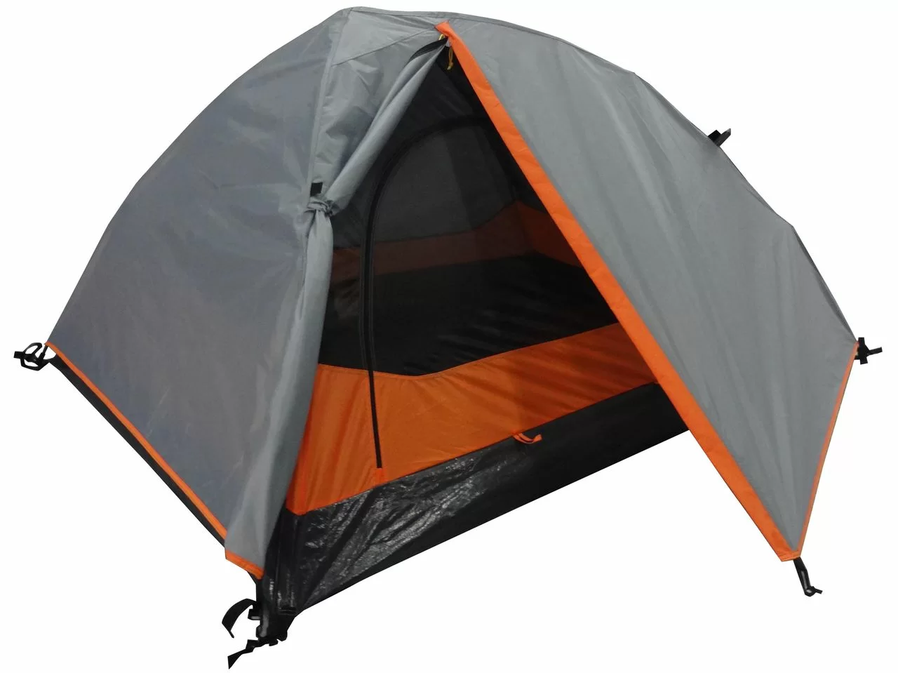 Фото Палатка Outdoors Easy Mono 2 2-местная серо-оранжевая 63261 со склада магазина СпортЕВ