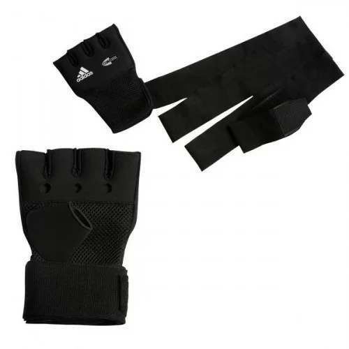 Фото Перчатки Adidas гелевые с бинтом 2 м Quick Wrap Glove Mexican S/M adiBP012 со склада магазина СпортЕВ