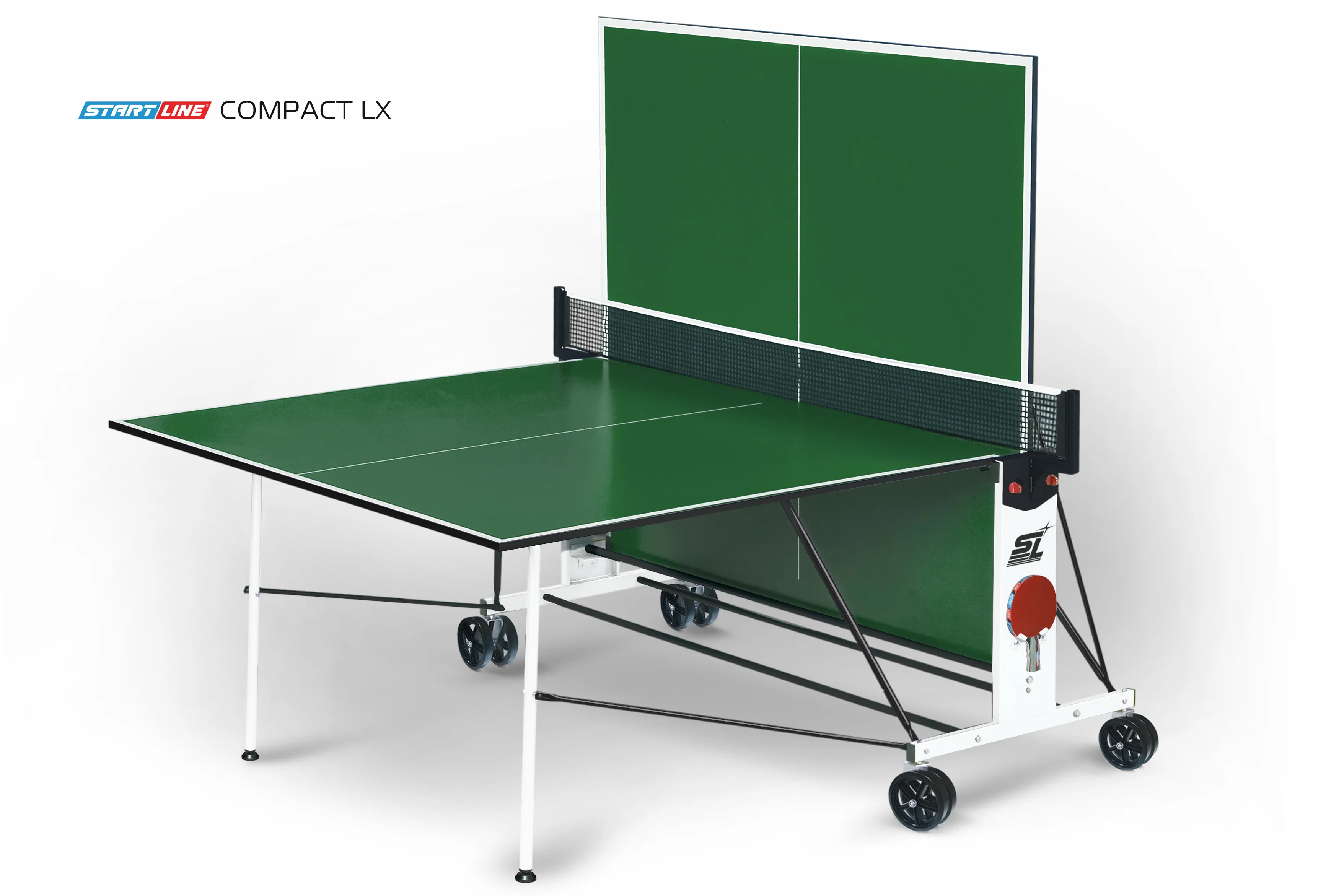 Стол теннисный Compact LX Зелёный Фото Стол теннисный Compact LX Зелёный со склада магазина Спортев