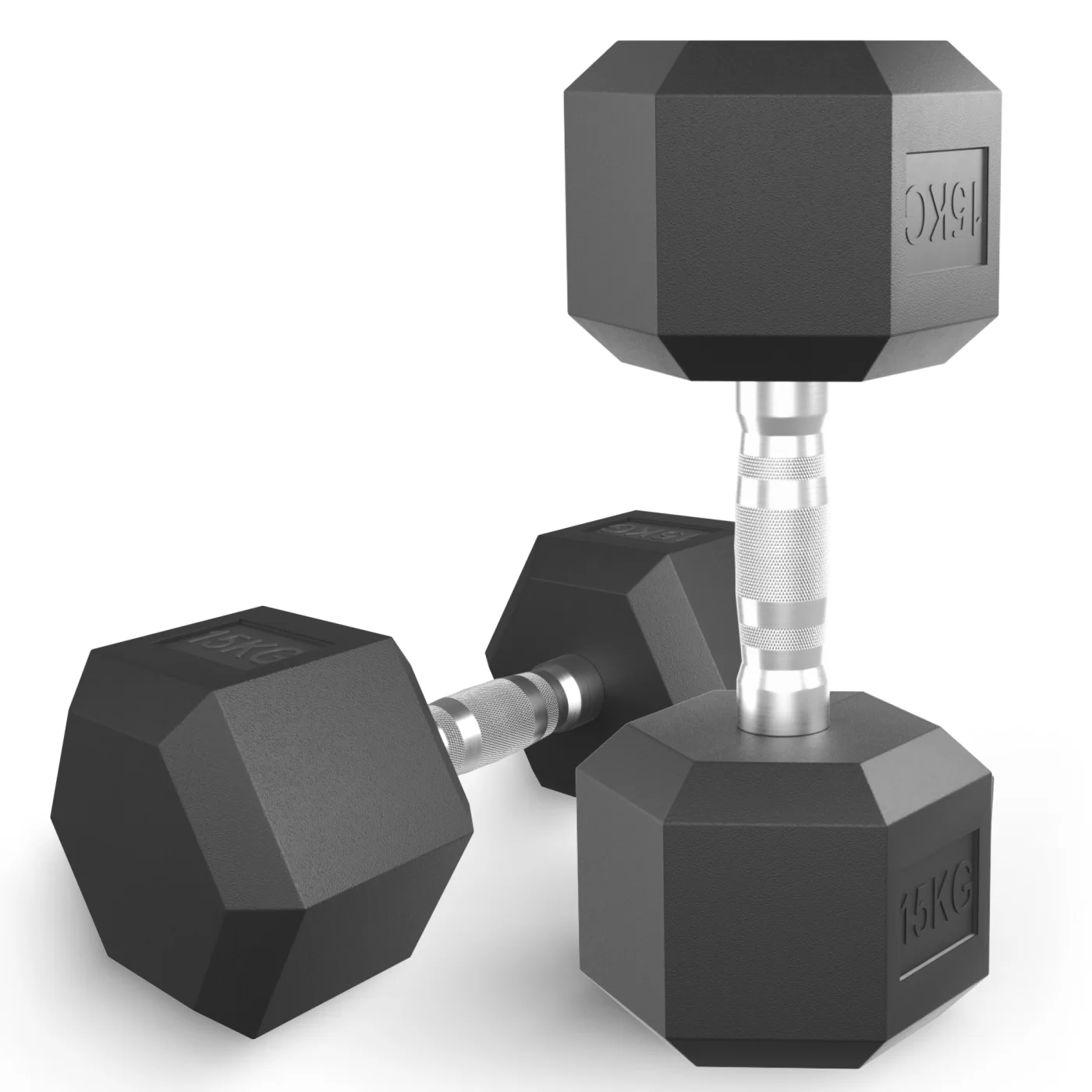 Фото Гантель гексагональная UNIX Fit обрезиненная 15 кг / шт со склада магазина Спортев