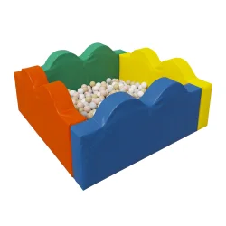 Сухой бассейн Romana «Волна» (стандартный), 300 шариков (Pastel mix) ДМФ-МК-06.14.00 (стандартный)