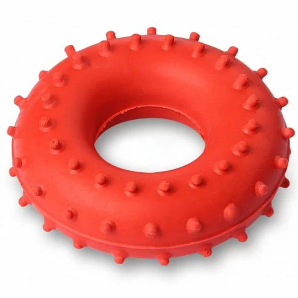 Фото Эспандер-кольцо кистевой 15 кг массажный красный ЭРКМ-15 со склада магазина СпортЕВ