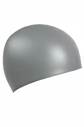 Шапочка для плавания Mad Wave Standard Silicone Cap серебро 9973 0 12