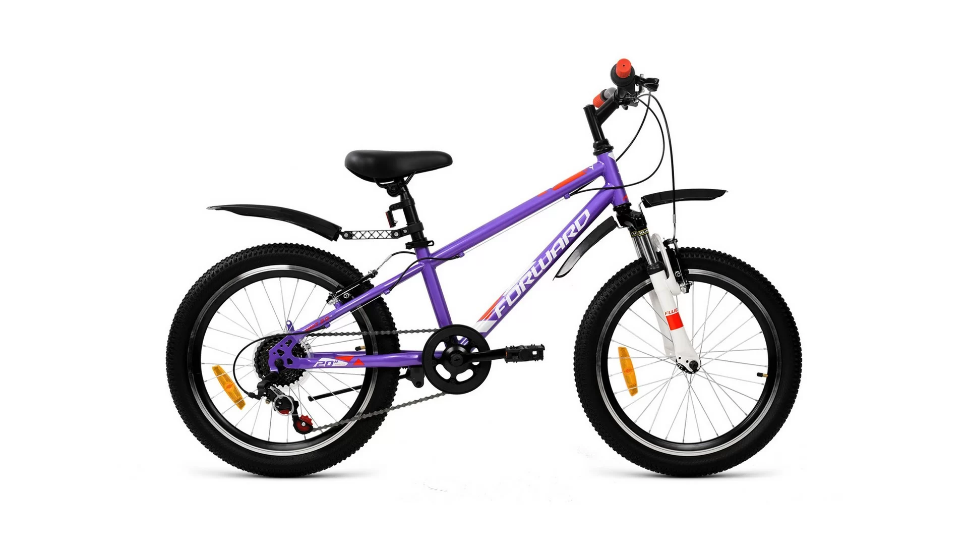 Фото Велосипед Forward Unit 20 2.0 (2020) фиолетовый/белый RBKW01N06005 со склада магазина СпортЕВ