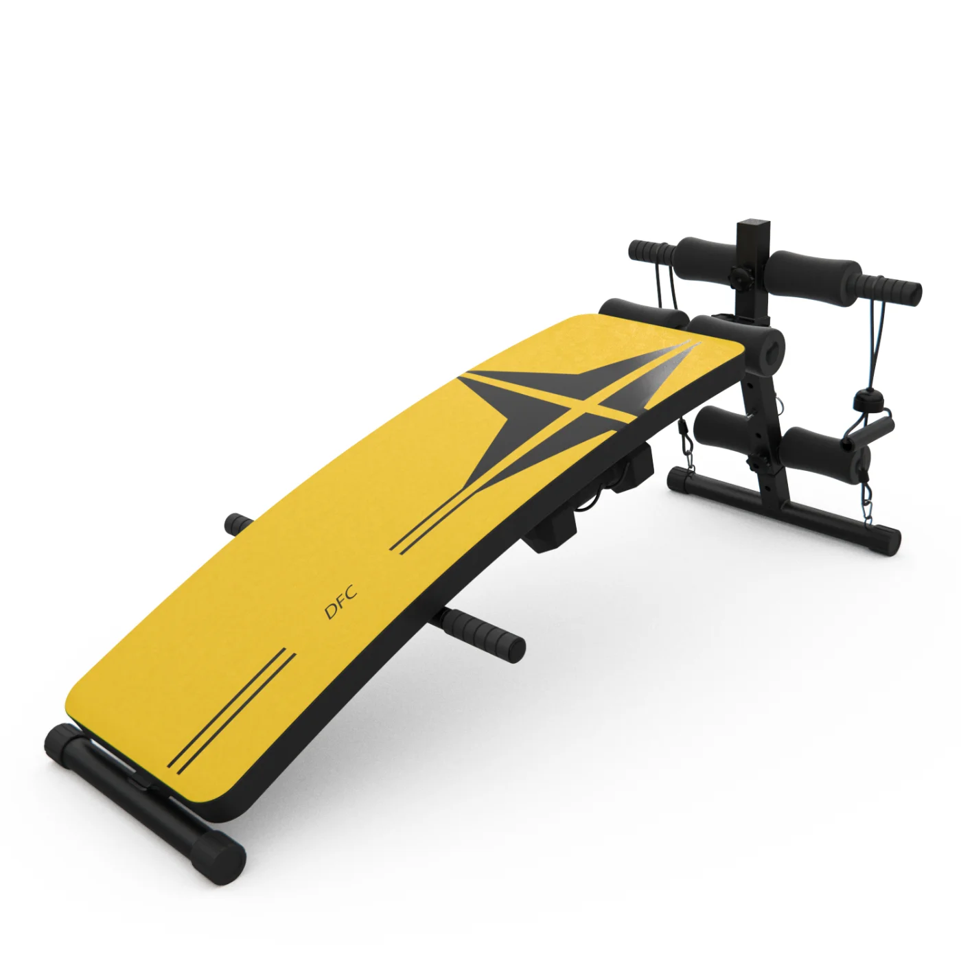 Фото Скамья для пресса DFC гантели, эспандеры D102RY со склада магазина Спортев