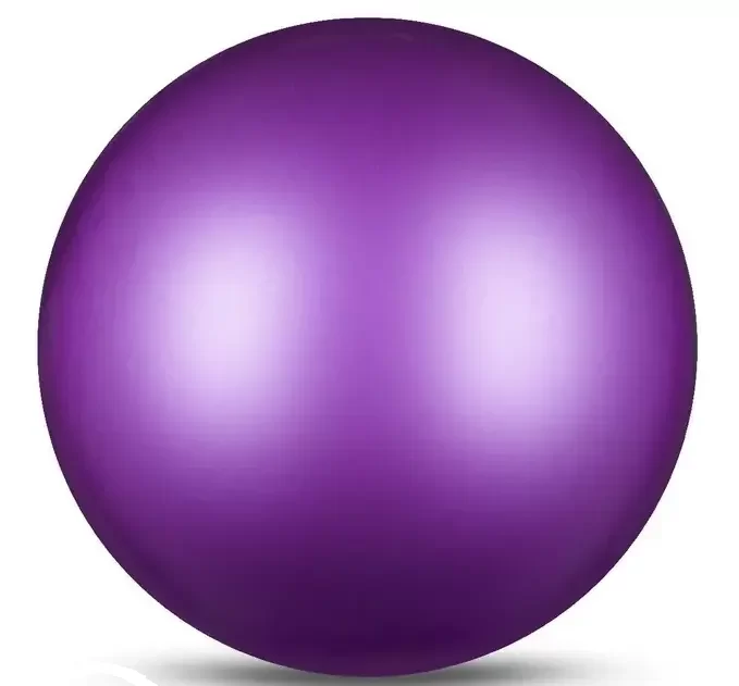 Фото Мяч для художественной гимнастики 15 см 300 г Indigo металлик фиолетовый IN315 со склада магазина СпортЕВ