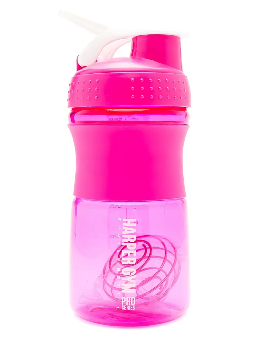 Фото Шейкер Harper Gym Shaker Bottle S19 с венчиком 0.5 л розовый со склада магазина Спортев