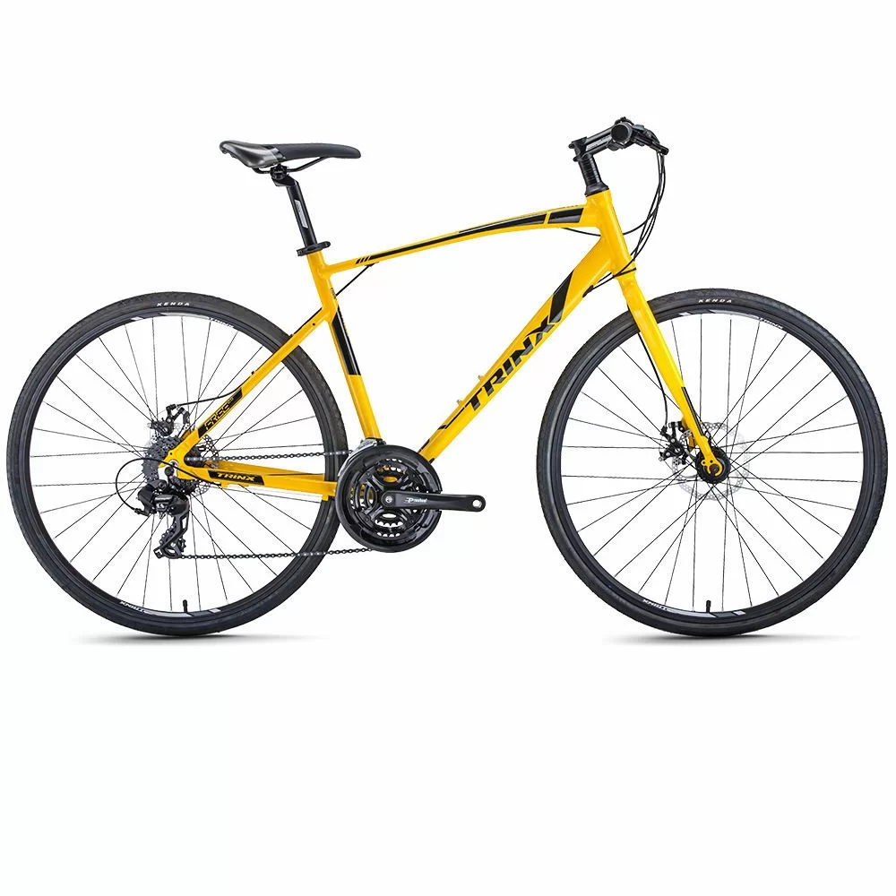 Фото Велосипед TRINX Free 2.0 700С серый/черный/оранжевый со склада магазина СпортЕВ