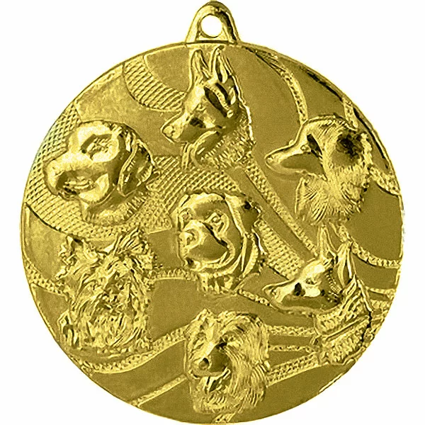 Фото Медаль MMC 3150/GM собаки (D-50мм, s-2,5мм) со склада магазина Спортев