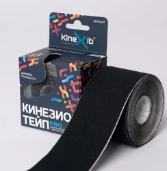 Тейп Кинезио Kinexib Pro 5 м * 5 см черный 20827