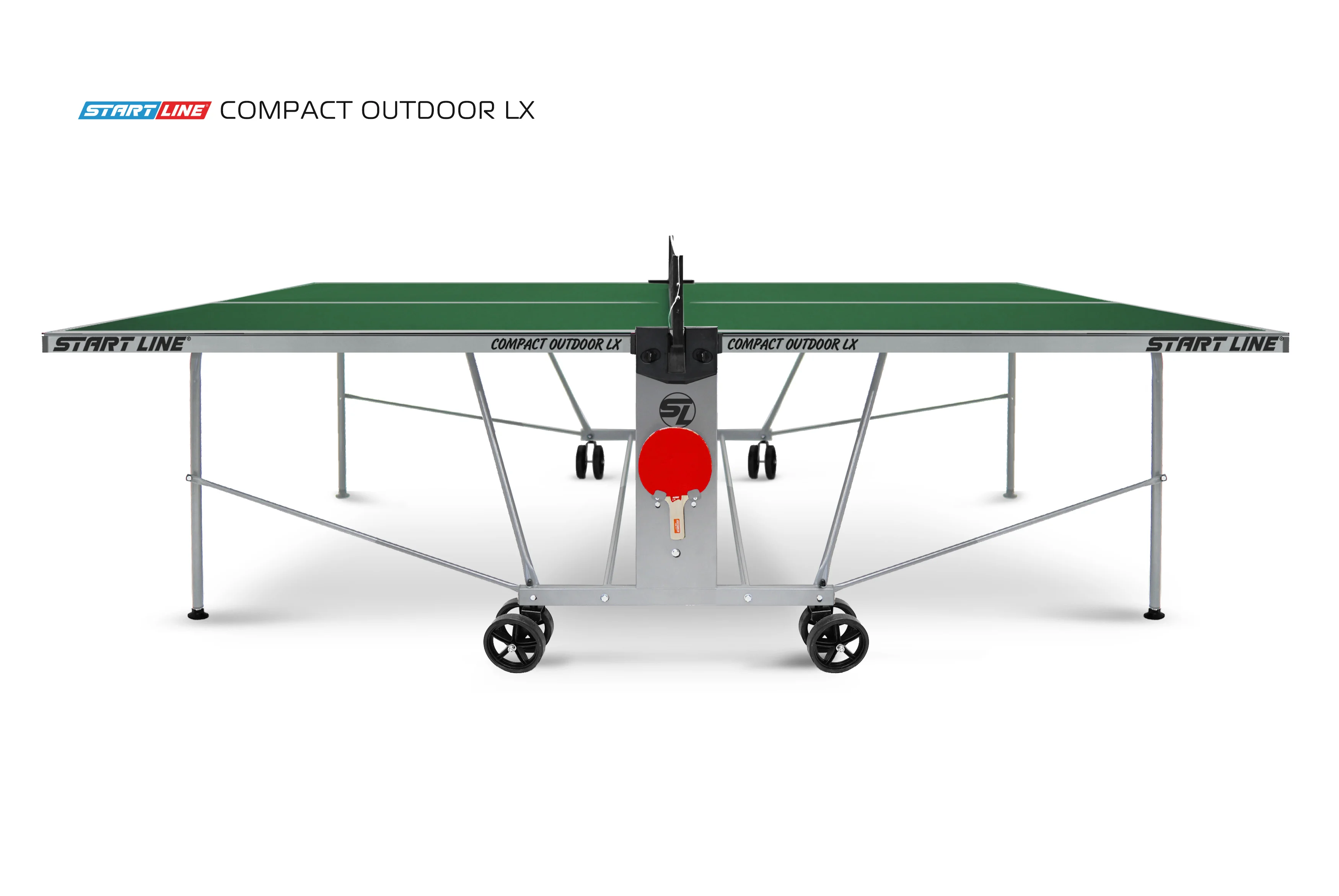 Фото Стол теннисный Compact-2 LX Всепогодный Зелёный NEW со склада магазина Спортев