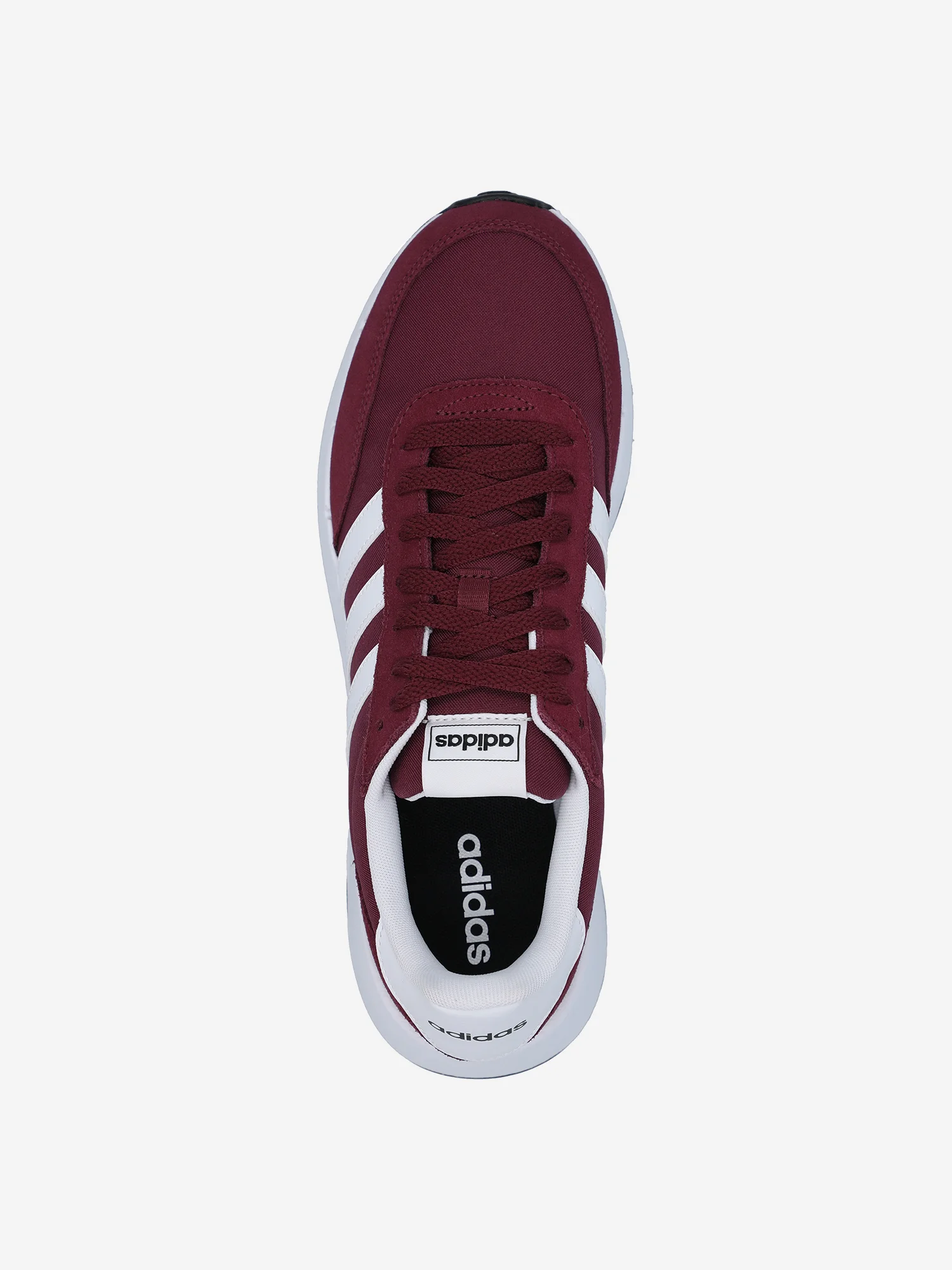 Кроссовки Adidas Run 60s 2.0 бордовый HO0355 Фото Кроссовки Adidas Run 60s 2.0 бордовый HO0355 со склада магазина Спортев