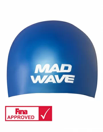 Фото Шапочка для плавания Mad Wave Soft Fina Approved M blue M0533 01 2 03W со склада магазина СпортЕВ