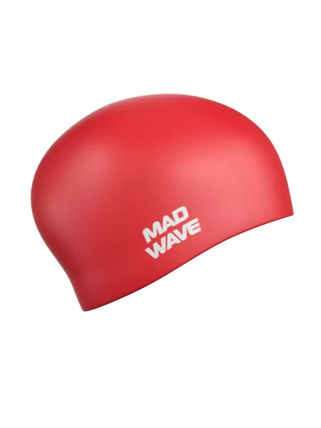 Фото Шапочка для плавания Mad Wave Long Hair Silicone red M0511 01 0 05W со склада магазина СпортЕВ