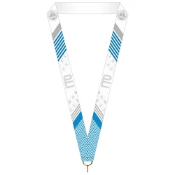 Лента для медали ГТО вид 4 синяя (1-сторонняя, 25 мм)