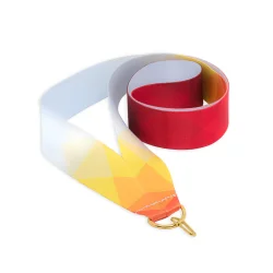 Лента для медали желто-красная (1-сторонняя, 25 мм)