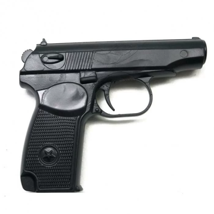 Фото Пистолет тренировочный мягкий термоэластопласт 320 гр черный ПТ-2М со склада магазина СпортЕВ