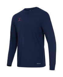 Футболка баскетбольная с длинным рукавом DIVISION PerFormDRY Pre-Match Longsleeve Jersey, темно-синий JÖGEL