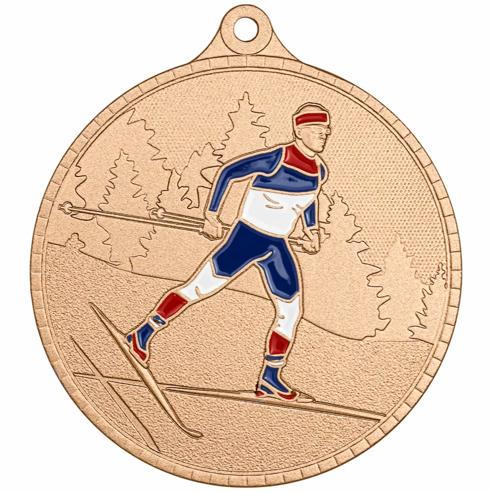 Фото Медаль MZP 616-55/В лыжный спорт (D-55мм, s-2 мм) со склада магазина СпортЕВ