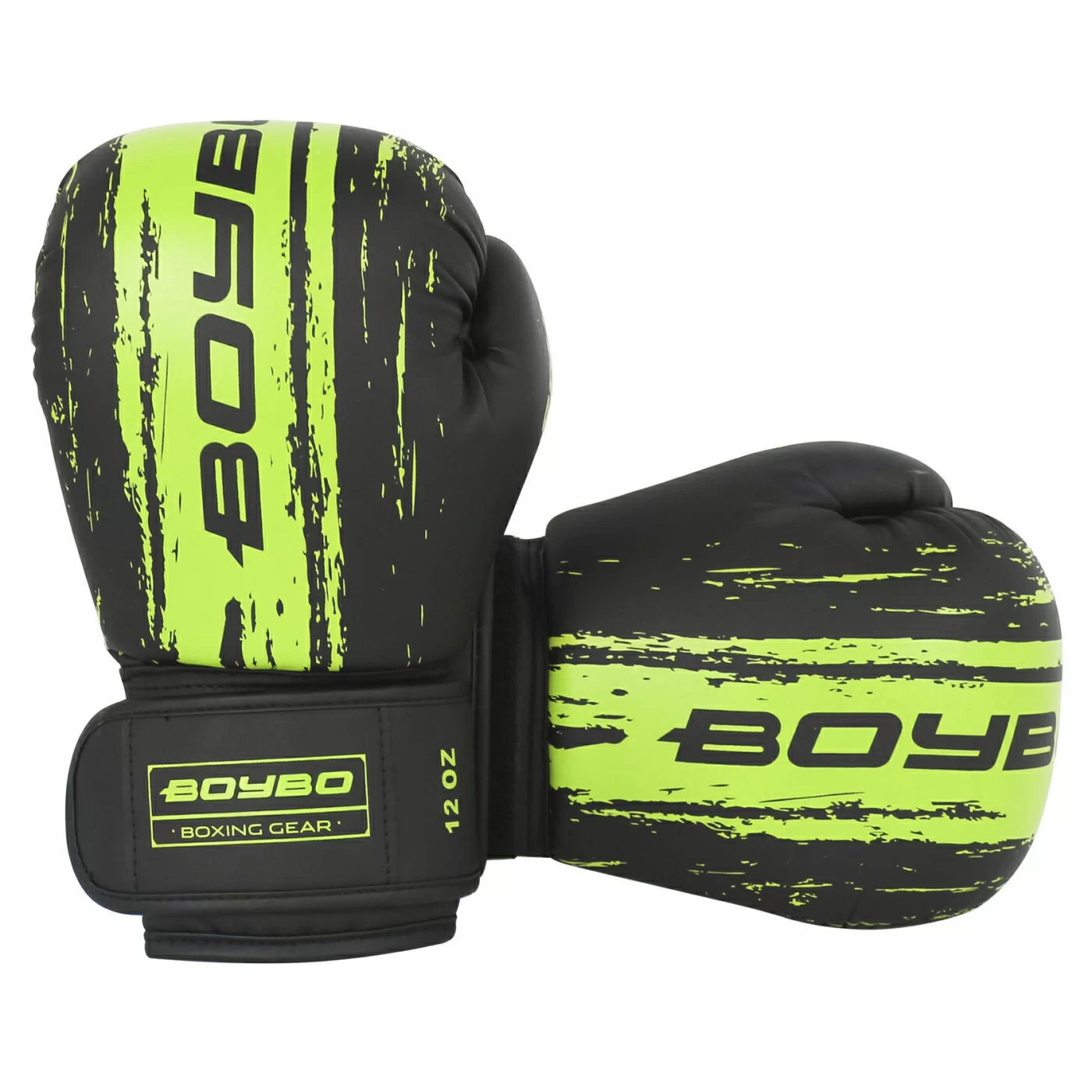 Фото Перчатки боксерские BoyBo Stain флекс зеленые BGS322 со склада магазина СпортЕВ