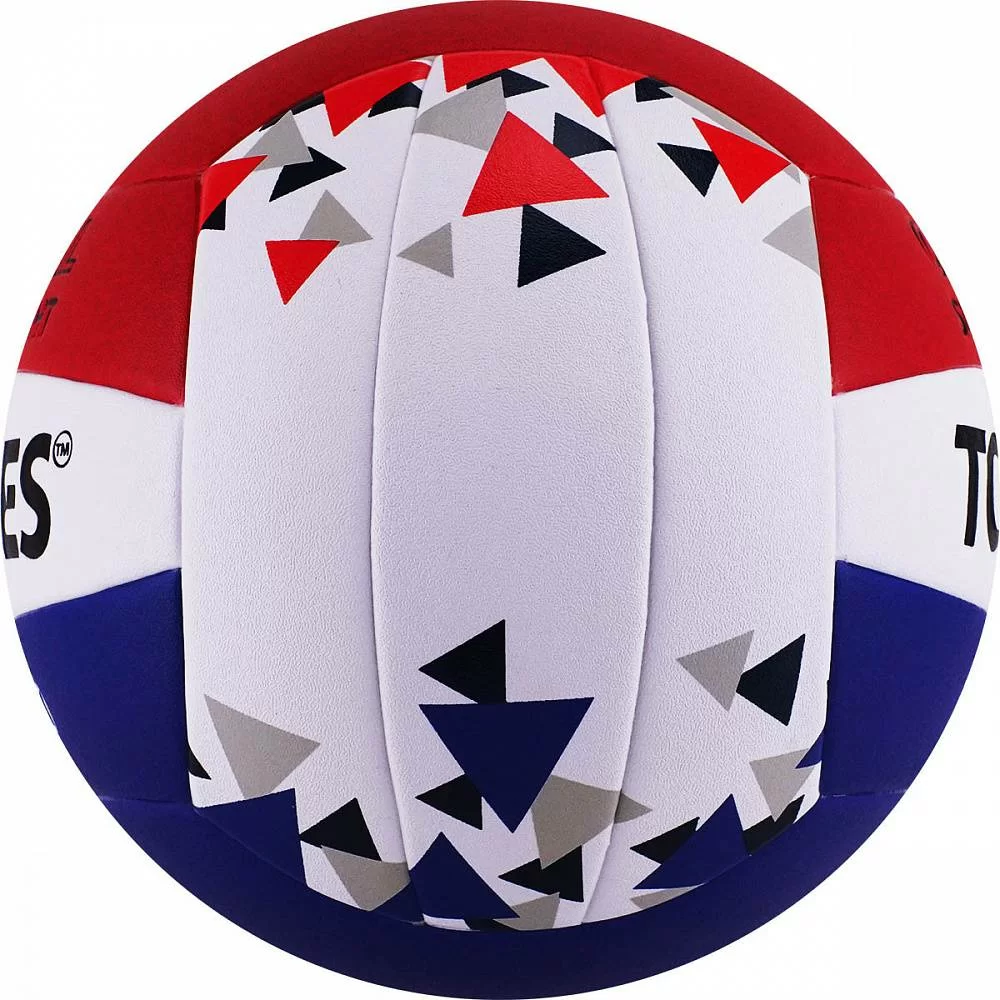 Фото Мяч волейбольный Torres BM850 р.5 синт. кожа клееный  бел-син-крас V32025 со склада магазина СпортЕВ