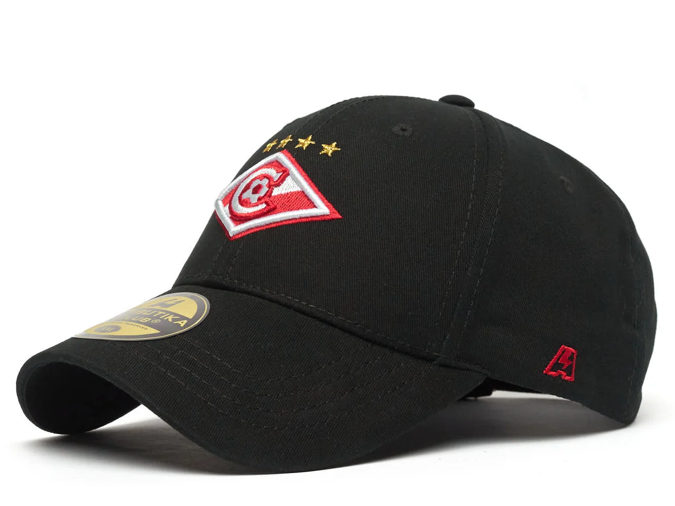 Фото Бейсболка ФК Спартак черная р.59-62 120362 со склада магазина Спортев