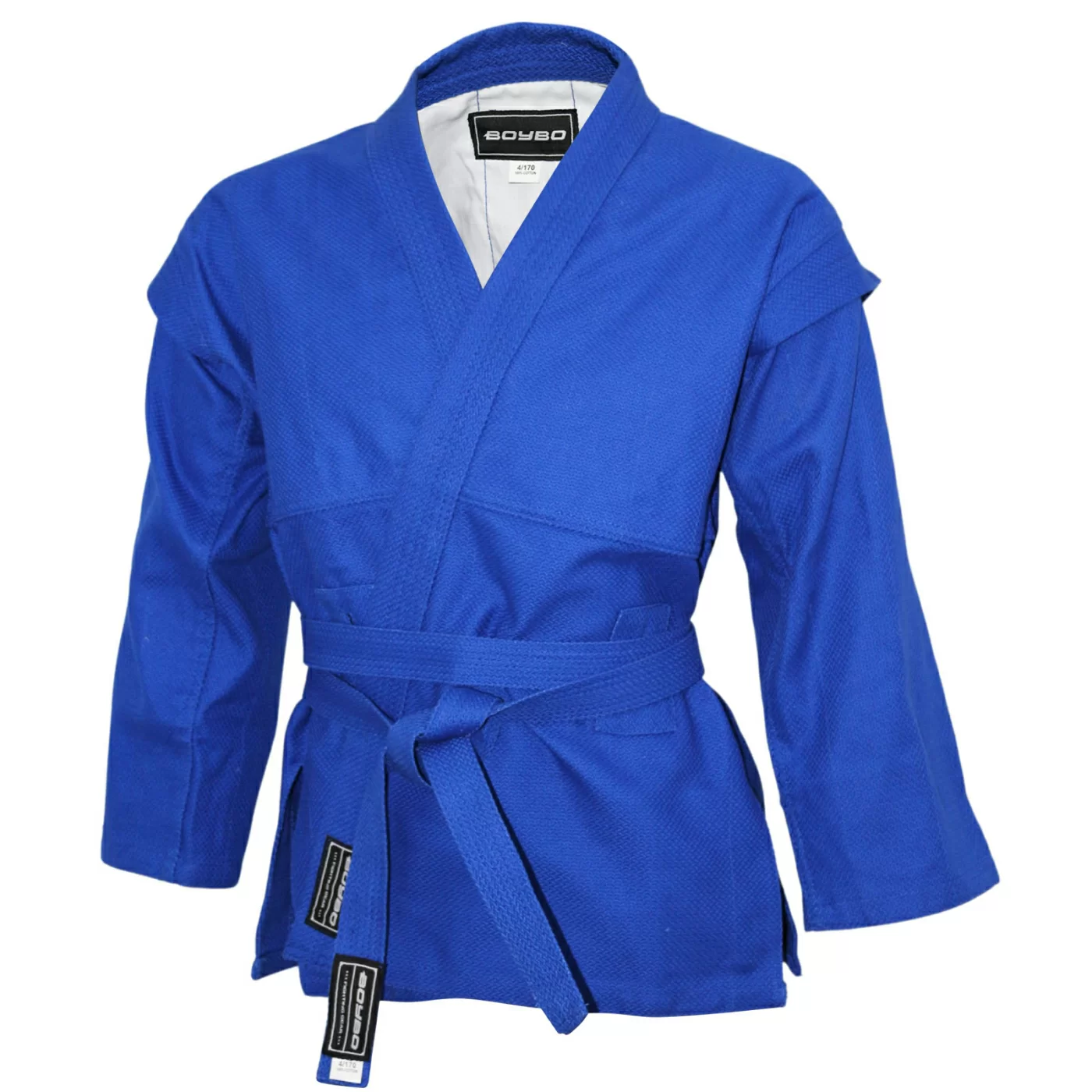 Фото Куртка для самбо BoyBo синяя BSJ120 со склада магазина СпортЕВ