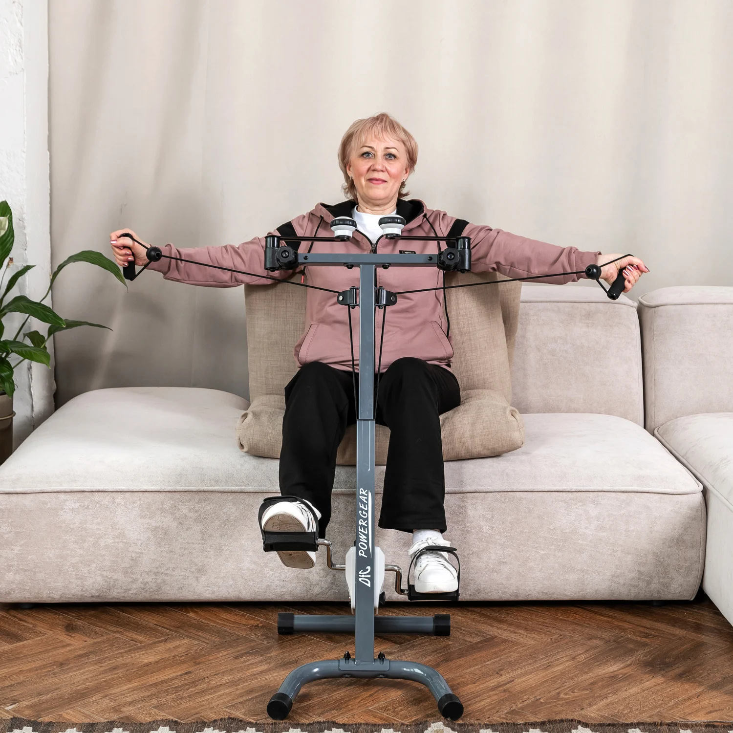 Фото Велотренажер двойной DFC B810W dual bike со склада магазина Спортев