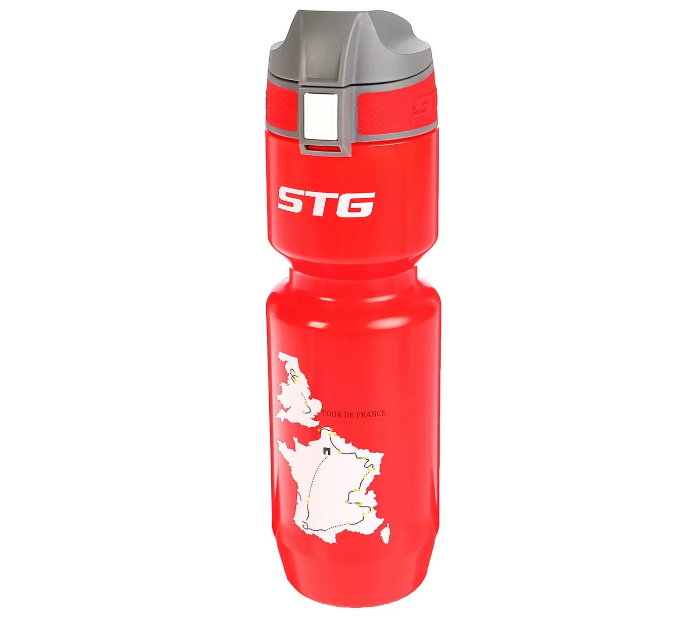 Фото Велофляга STG ED-BT21 750 мл Tour de France красный Х66452 со склада магазина СпортЕВ