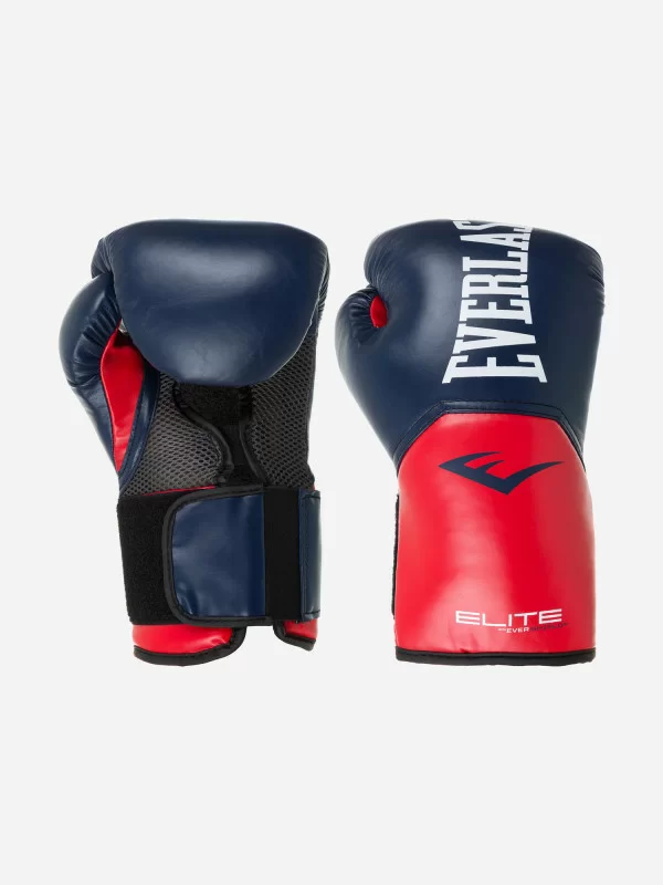 Фото Перчатки боксерские Everlast Elite ProStyle тренировочные сине-красные P00001203 со склада магазина СпортЕВ