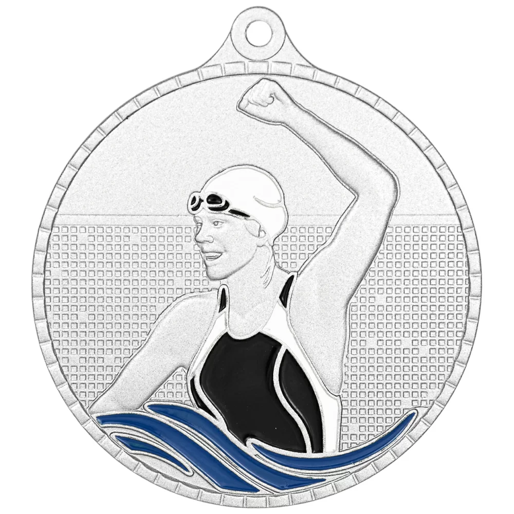 Фото Медаль MZP 605-55/S плавание женское (D-55мм, s-2 мм) со склада магазина Спортев