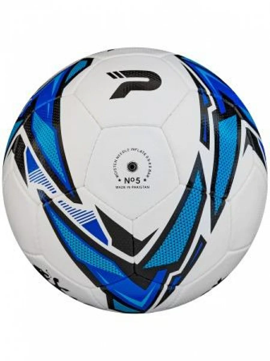 Фото Мяч футбольный Patrick №5 белый/синий со склада магазина СпортЕВ