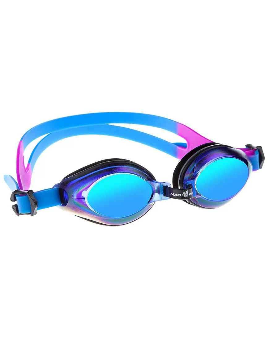 Фото Очки для плавания Mad Wave Aqua Rainbow Junior blue M0415 05 0 04W со склада магазина СпортЕВ
