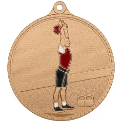 Медаль MZP 617-55/B гиревой спорт (D-55мм, s-2 мм)