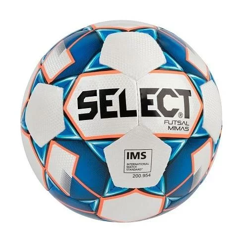Фото Мяч футзальный Select Futsal Mimas №4 IMS 32 п. гл. ПУ руч.сш.  бел-гол-оранж 852608-003 со склада магазина СпортЕВ