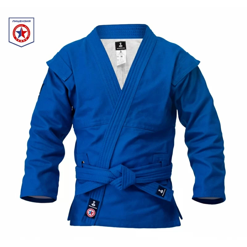 Фото Куртка для самбо ВФС Bravegard Ascend синяя со склада магазина СпортЕВ