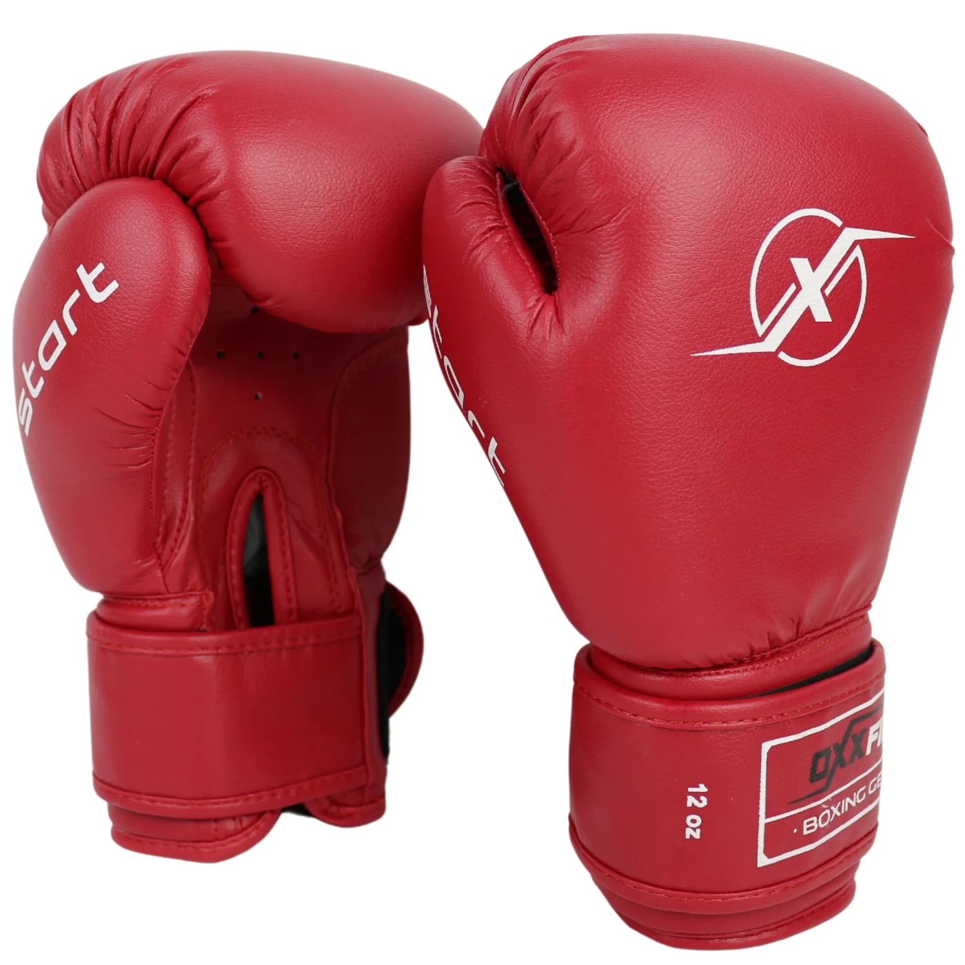 Фото Перчатки боксерские OxxFire Start красные 4494 со склада магазина Спортев