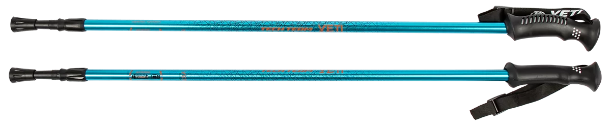 Фото Палки для скандинавской ходьбы TechTeam Yeti 115-135 см 2-секционные синие со склада магазина СпортЕВ