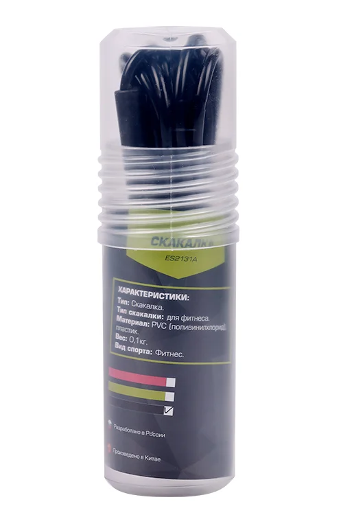 Фото Скакалка 3 м Espado ES2131A черный 1181 со склада магазина Спортев