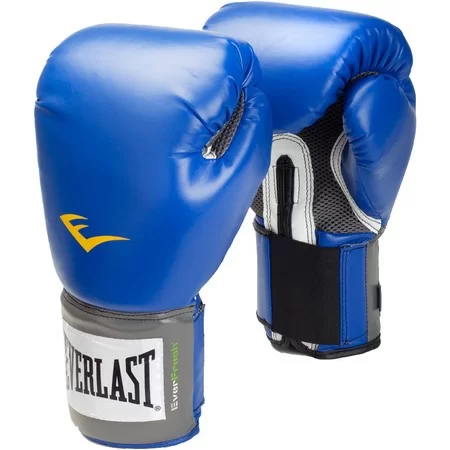 Фото Перчатки боксерские Everlast Pro Style Anti-MB PU тренировочные синие 2210U/2212U/2214U со склада магазина СпортЕВ