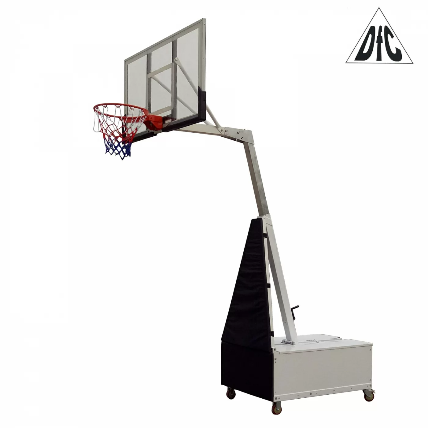 Фото Баскетбольная мобильная стойка DFC STAND60SG 152x90CM поликарбонат (3кор) со склада магазина СпортЕВ