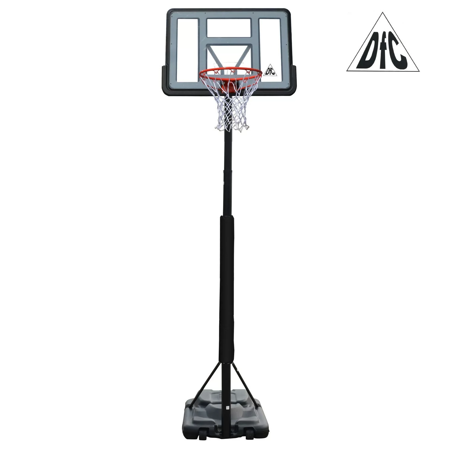 Фото Баскетбольная мобильная стойка DFC STAND44PVC3 110x75cm ПВХ раздвиж.регулировка (STAND 4PVC3) со склада магазина СпортЕВ